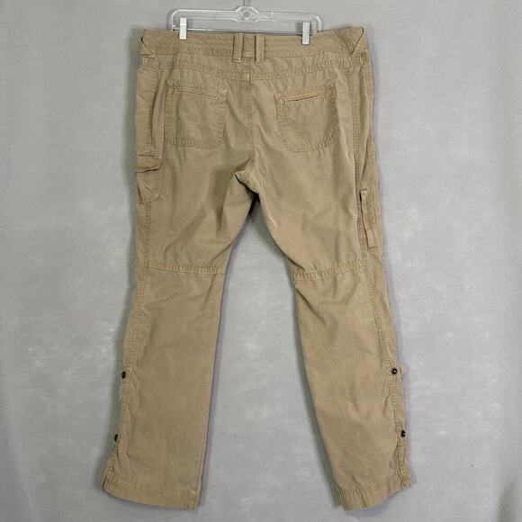 Eddie Bauer Pants Women Size 20 Rip Stop Cargo Hiking Outdoor Granola Quality - Picture 2 of 13